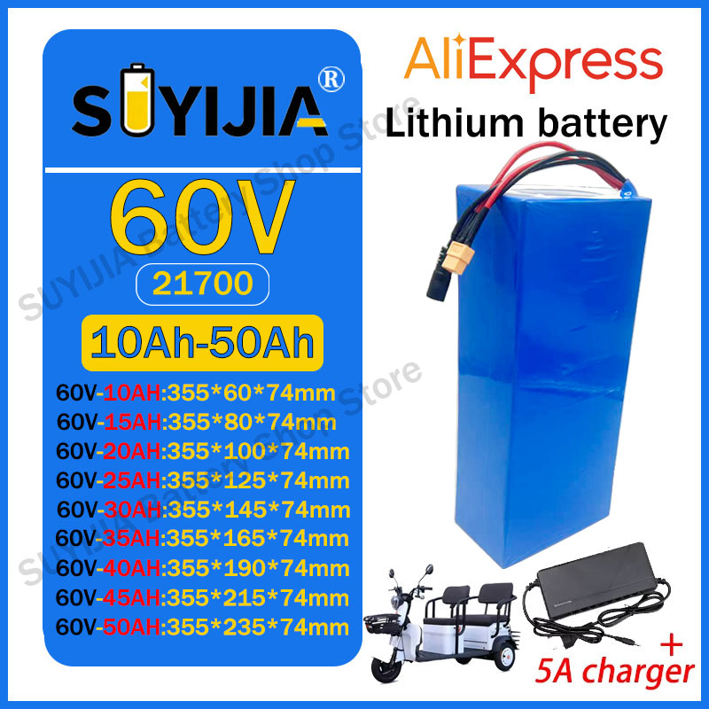 Akumulator litowy 21700 60V 50 – 60V 30Ah Electric Scooter Battery recenzja i cena