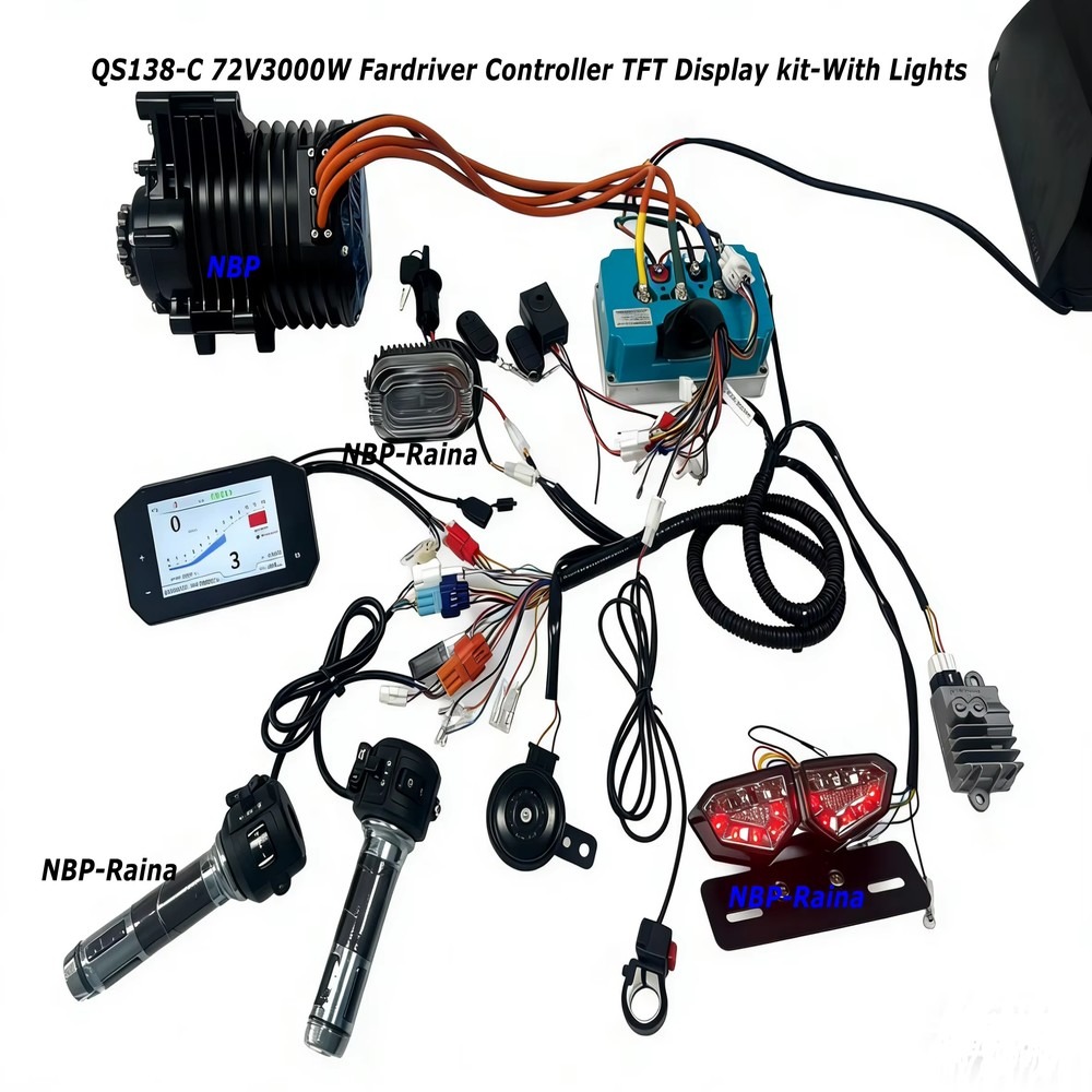 Zestaw silnika centralnego nap – Mid Drive Motor Kit 72V 3000W recenzja i cena