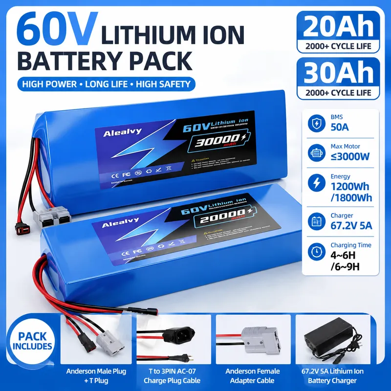   Akumulator litowy 60V 20AH 3 – 60V 30Ah Electric Scooter Battery recenzja i cena